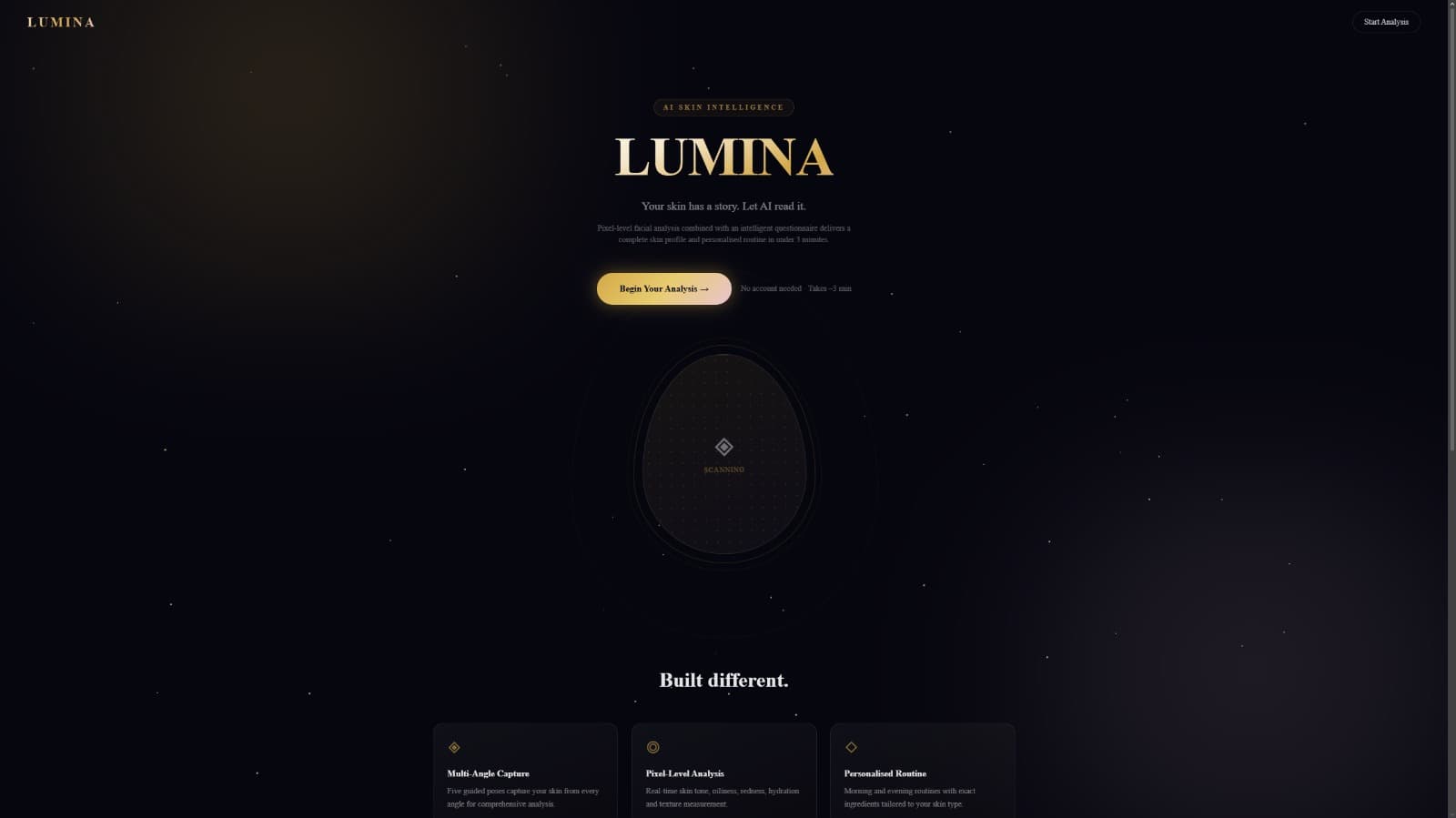 Lumina — web project by Lucent Studio