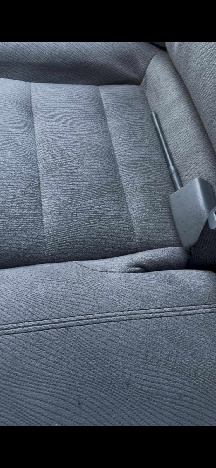 Cloth seat detail — after