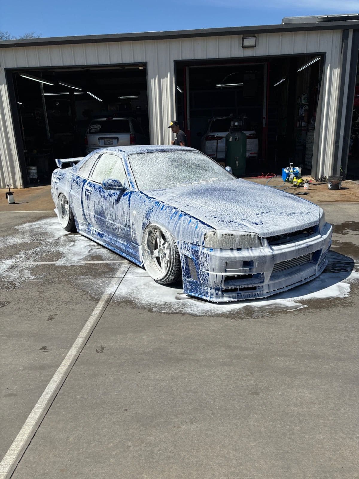 Foam bath — full exterior wash
